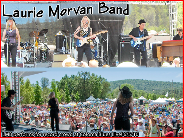 Laurie Morvan Band performed for record crowd at Coloma Blues Live