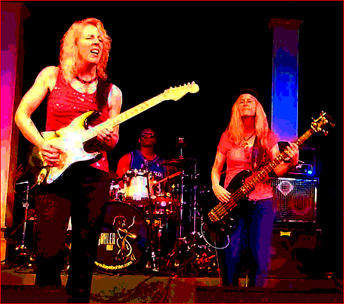 Laurie Morvan Band fires up the crowd at the Winter Festival of Blues in Santa Cruz, CA