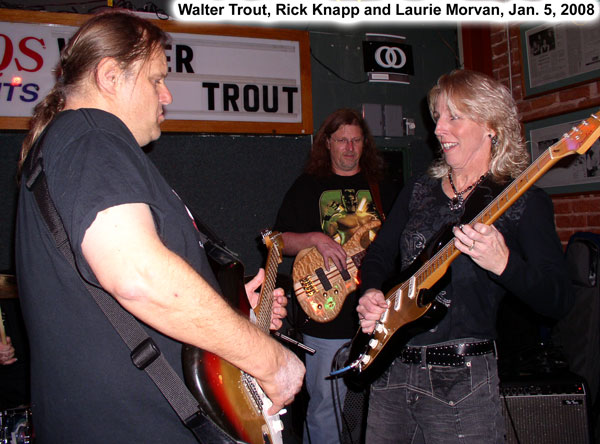 Laurie Morvan sat in with the Walter Trout Band in Huntington Beach, CA.