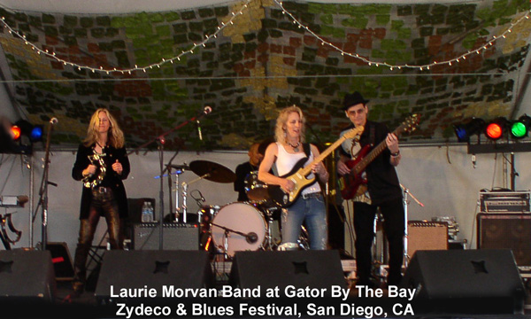Laurie Morvan Band at Gator By the Bay Zydeco & Blues Festival, San Diego, CA