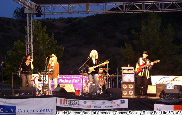 Laurie Morvan Band at the Relay for Life fundraiser for the American Cancer Society