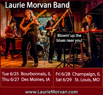 Laurie Morvan Band rocks the blues in the Midwest this week with shows near you!