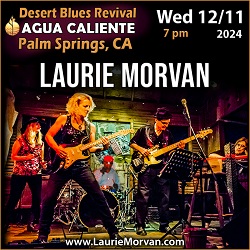 Laurie Morvan at Agua Caliente's Desert Blues Revival in Palm Springs, CA on December 11, 2024.
