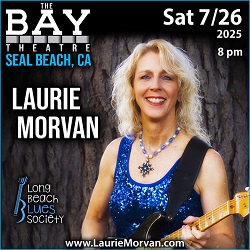 Laurie Morvan appears at the Bay Theatre in Seal Beach, CA on July 26, 2025.