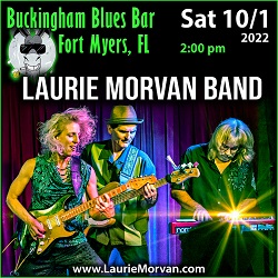Laurie Morvan Band at Buckingham Blues Bar in Fort Myers Fl on Sat October 1, 2022.