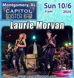 Laurie Morvan plays the Capitol Oyster Bar in Montomery, AL on October 6, 2024.