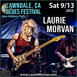 Laurie Morvan at Lawndale Blues Festival on September13, 2025 in California.