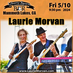 Laurie Morvan at Liberty Bar Live in Mammoth Lakes, CA on May 10th.