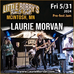 Laurie Morvan Band plays Little Bobby's in McIntosh, MN on May 31, 2024.