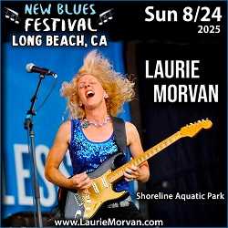 Laurie Morvan plays the New Blues Festival in Long Beach CA on August 24, 2025.