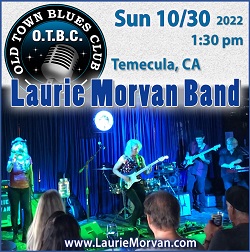 Laurie Morvan Band at Old Town Blues Club in Temecula, CA on Sunday October 30, 2022 at 1:30pm.