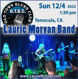 Laurie Morvan Band at Old Town Blues Club in Temecula, CA on Sunday December 4, 2022 at 1:30pm.