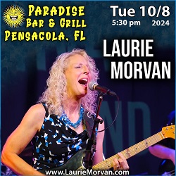 Laurie Morvan plays Paradise Grill in Pensacola FL on October 8, 2024.