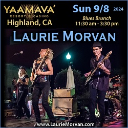 Laurie Morvan at Yaamava's Sunday Blues Brunch in Highland, CA on Sunday September 8. 2024.