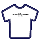 White t-shirt with black printing