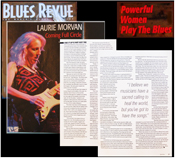 Guitar Player Laurie Morvan in Blues Revue Magazine