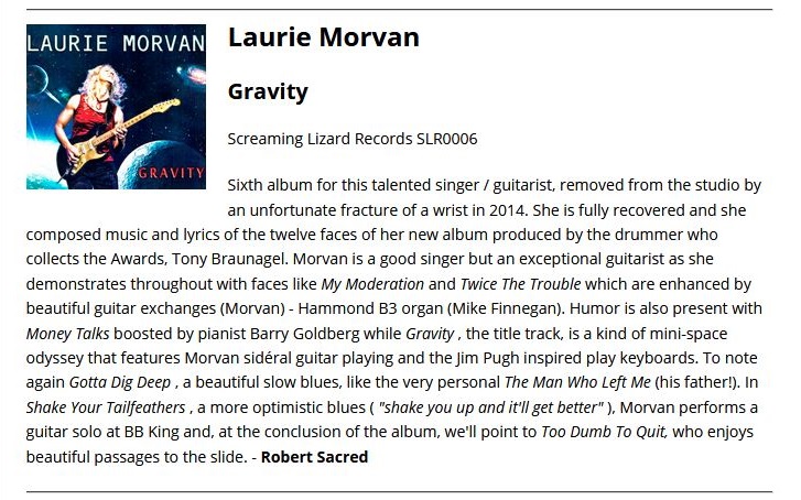 Gravity CD review by ABS magazine online